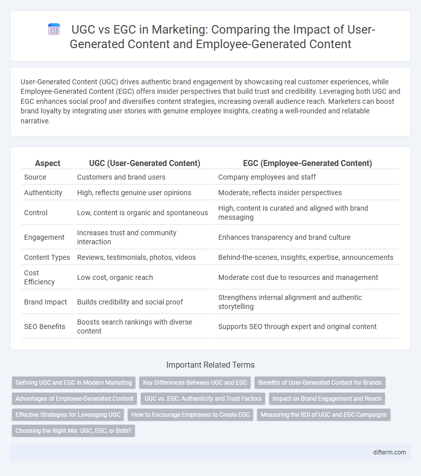 UGC vs EGC in Marketing: Comparing the Impact of User-Generated Content and Employee-Generated Content