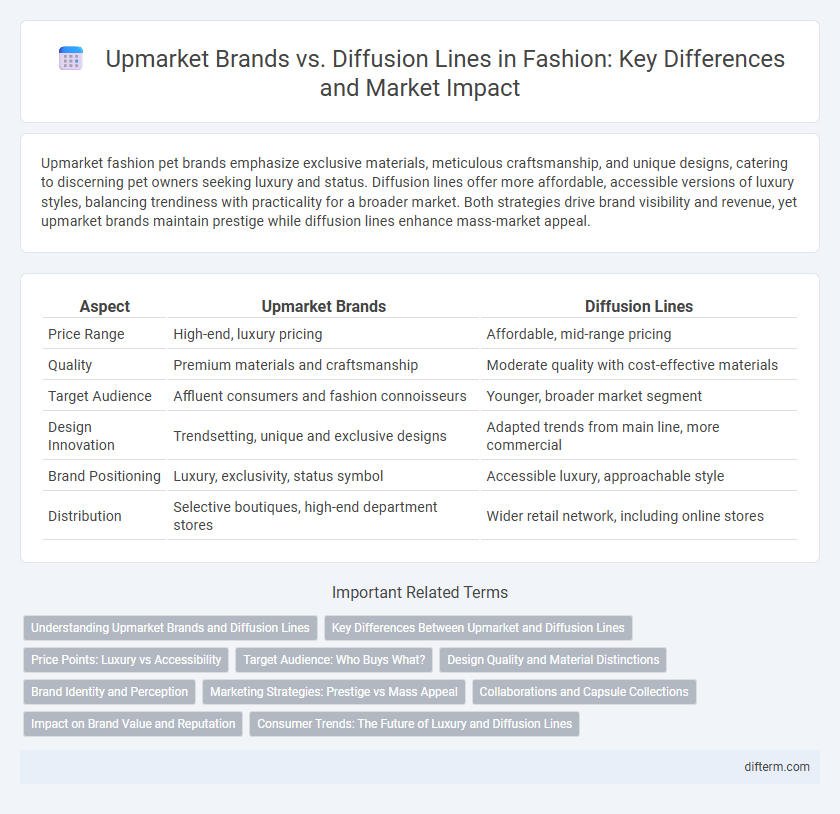 Upmarket Brands vs. Diffusion Lines in Fashion: Key Differences and Market Impact