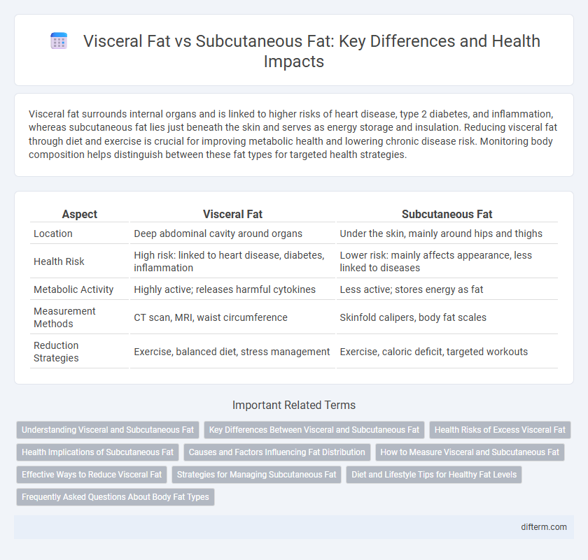 Visceral Fat vs Subcutaneous Fat: Key Differences and Health Impacts