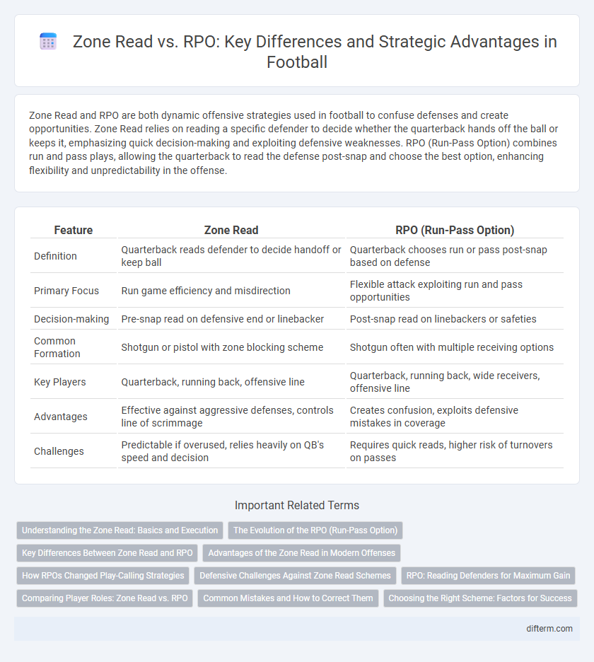 Zone Read vs. RPO: Key Differences and Strategic Advantages in Football